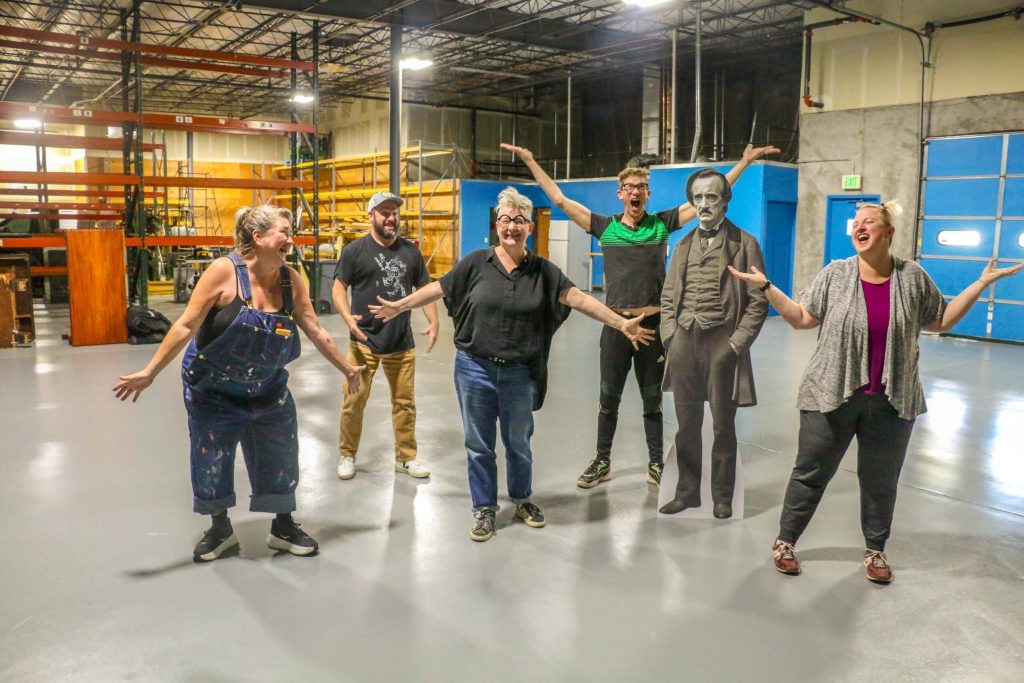 The Buntport Theater collective – Hannah Duggan, Brian Colonna, Erin Rollman, Erik Edborg, Edgar Allan Poe and Samantha Schmitz – are doing something rare: As they enter their 25th season of producing all-original stories, they are buying their home, expanding their space and welcoming the rest of the space-starved larger theater community to come along. JOHN MOORE/DENVER GAZETTE