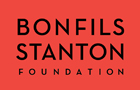 Red block with the words BONFILS STANTON Foundation