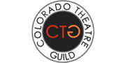 Circle with the words Colorado Theatre Guild around a black circle with the initials C T G